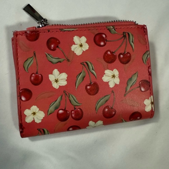Steve Madden Cherry Blossom Red Wallet - Picture 6 of 8
